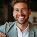 Portrait of James Cooper, enthusiastic male latte art workshop participant